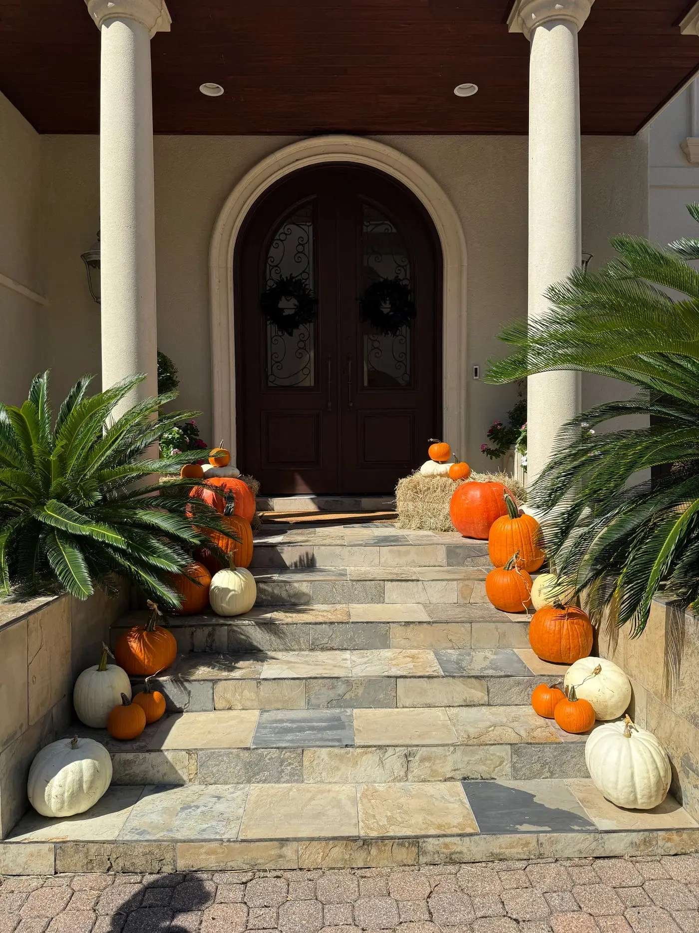 Fall porch installation in Tanglewood